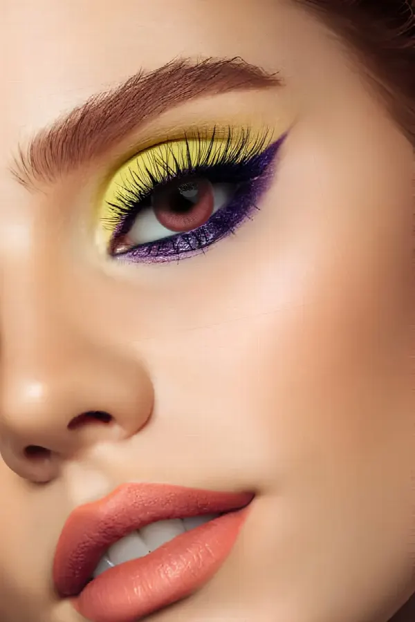 Orange colored contacts