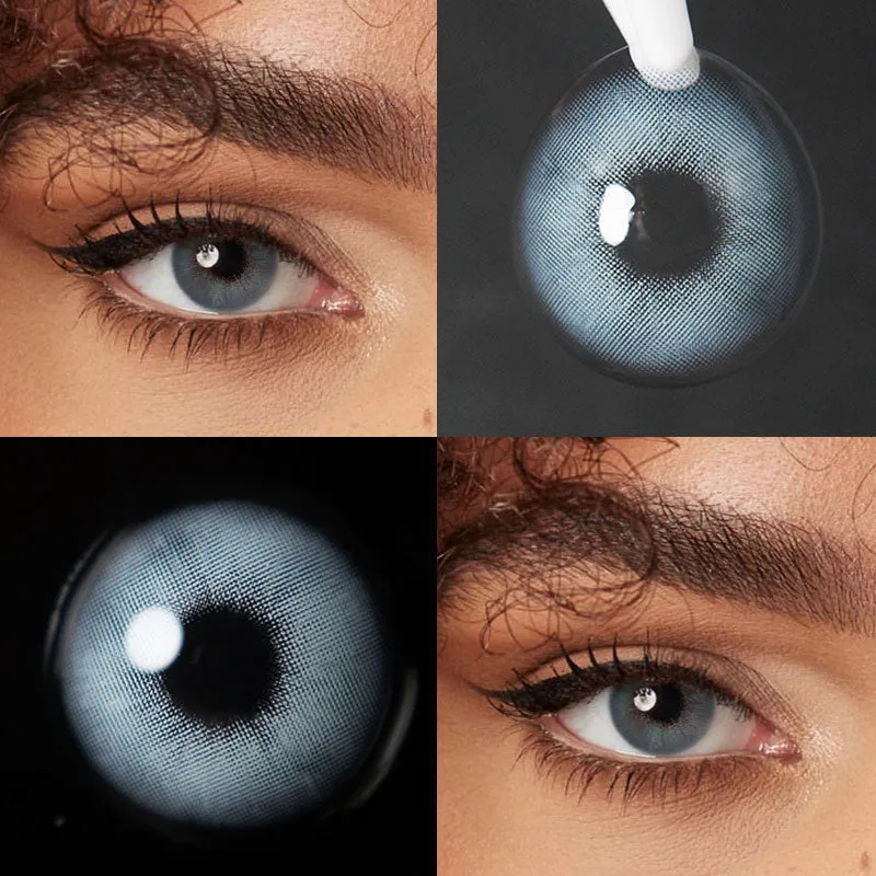 EYELENSY Rom-Zeit Blau Farbige Kontaktlinsen 1 Jahr