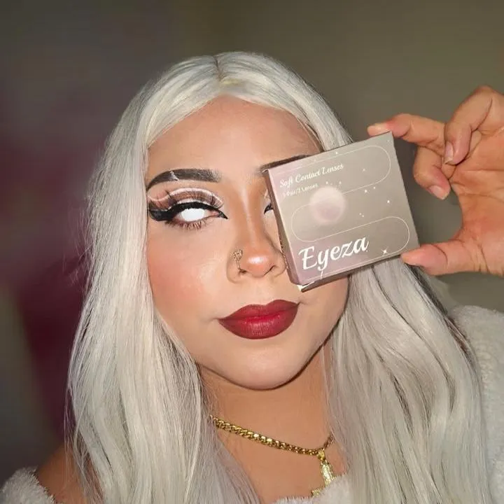 EYELENSY Blind Vit Färgade Kontaktlinser 1 År