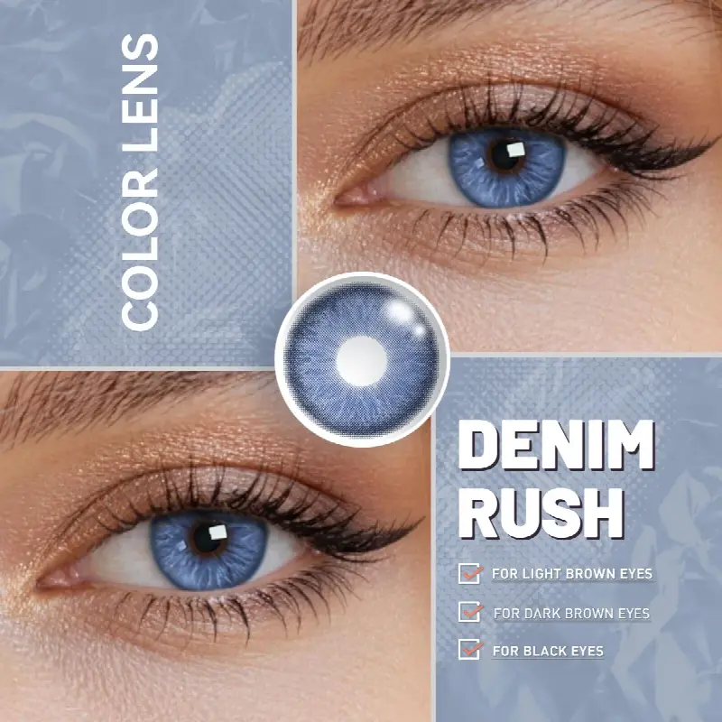 EyeLensy Cannesin Sininen Värikontaktit 1 Vuosi