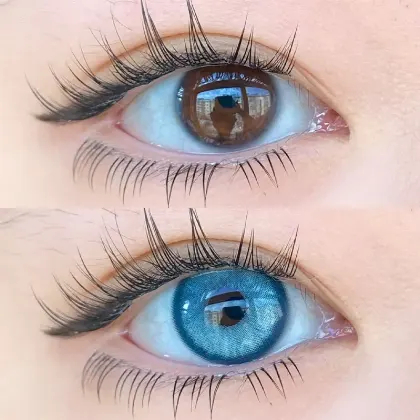 EyeLensy أزرق الألوفيرا عدسات لاصقة ملونة سنة واحدة