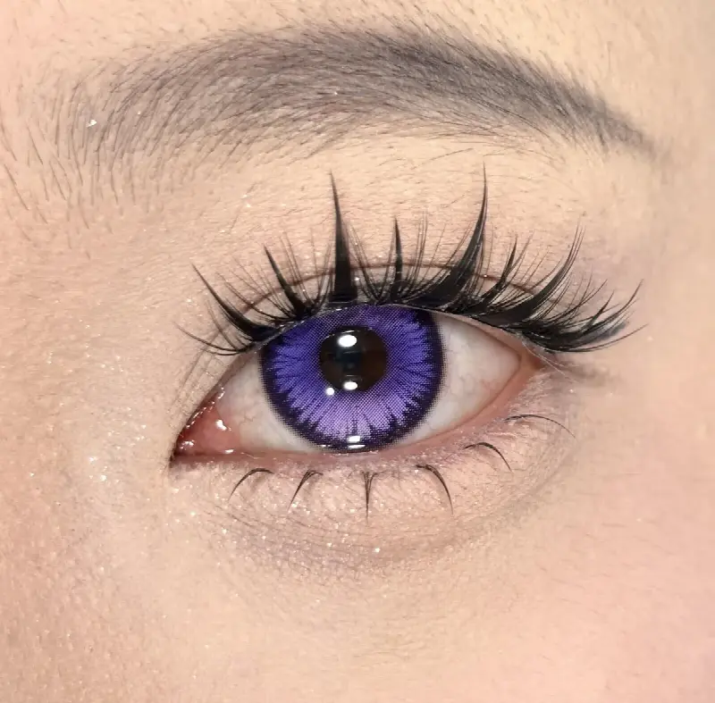 EYELENSY بنفسجي البتلة الجليدية عدسات لاصقة ملونة 6 أشهر