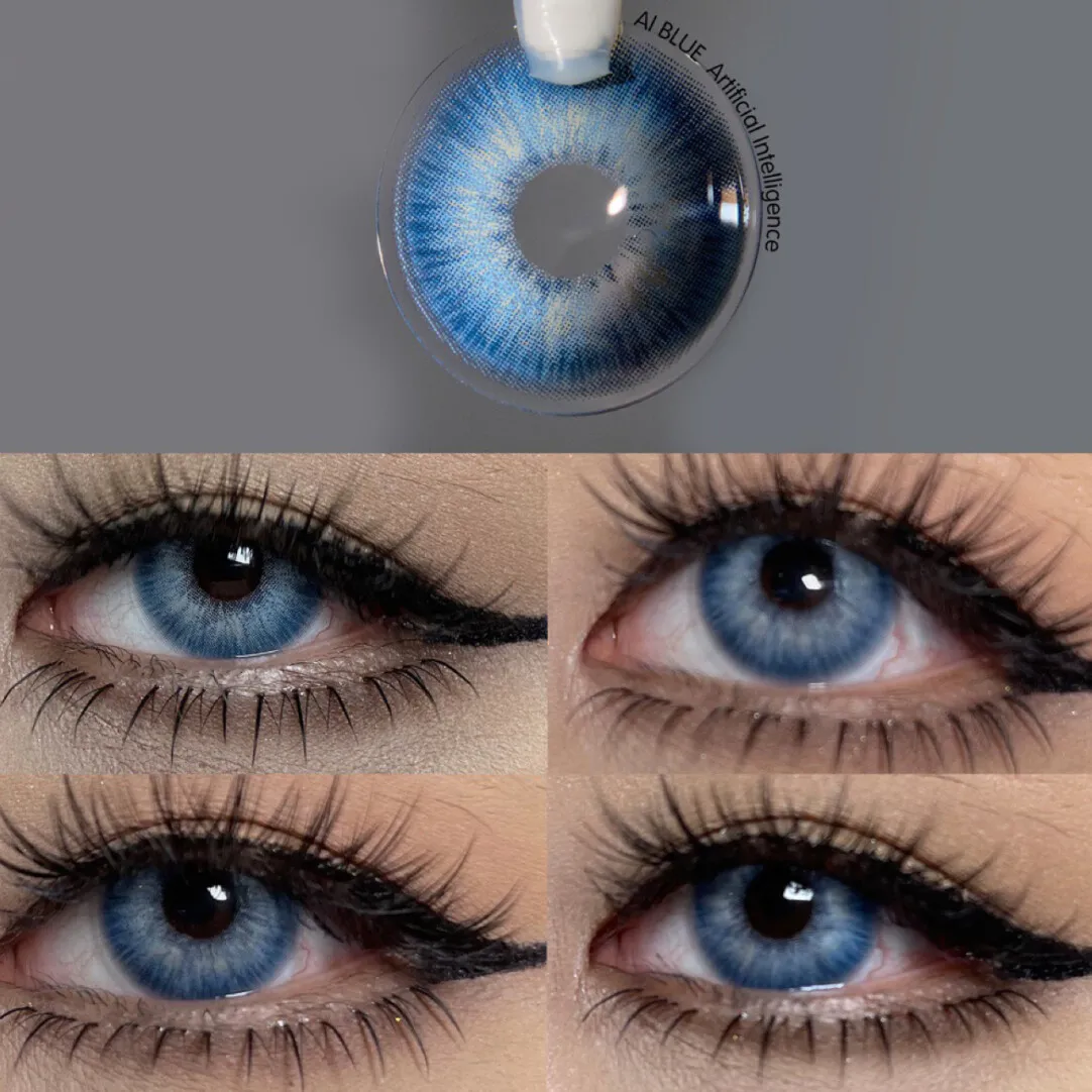 EyeLensy Blå krets Färgade Kontaktlinser 1 År