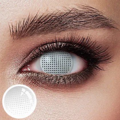 EyeLensy Jaring Putih Lensa Kontak Berwarna 1 Tahun