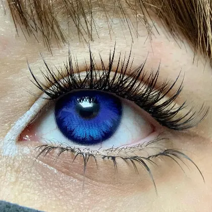 EYELENSY أزرق البتلة الجليدية عدسات لاصقة ملونة سنة واحدة