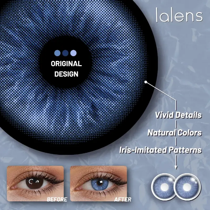 EyeLensy Cannesin Sininen Värikontaktit 1 Vuosi