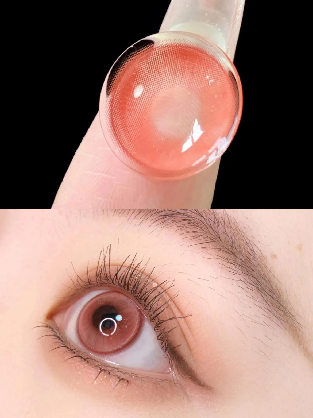 EyeLensy Fersken Nude Farvede Kontaktlinser Daglinser