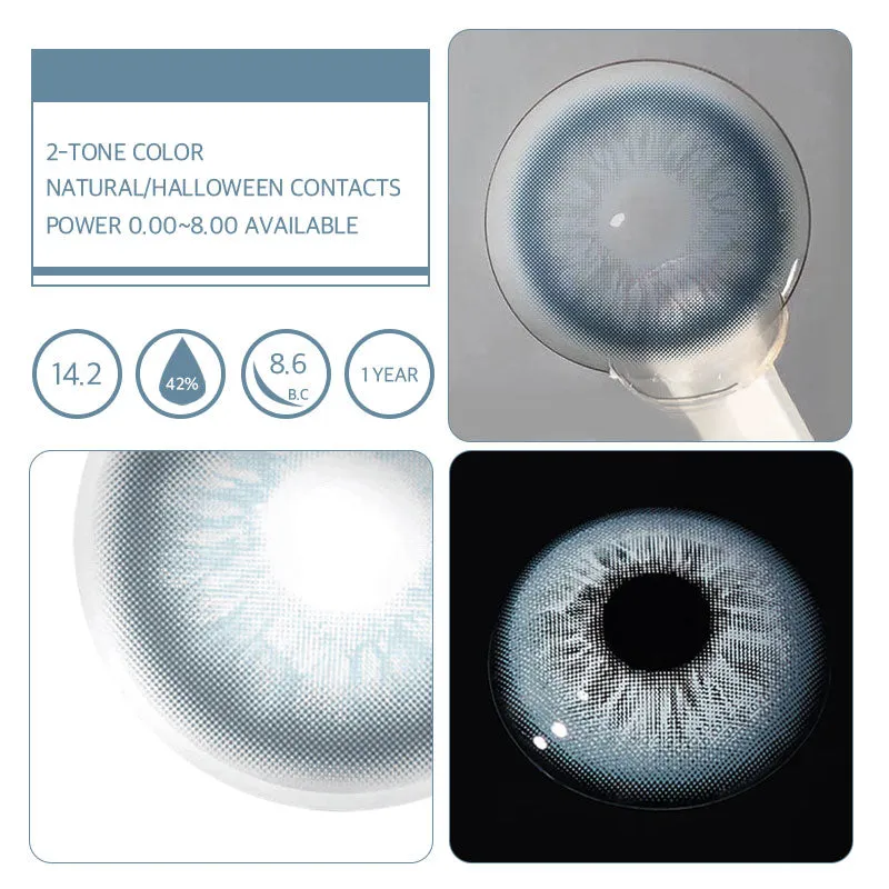EYELENSY Asul na Hindi Nasabing Mirage Colored Contact Lenses 1 Taon