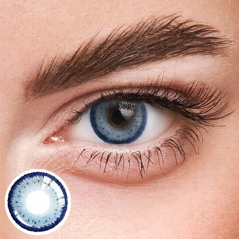 EYELENSY Kleinblå Färgade Kontaktlinser 1 År