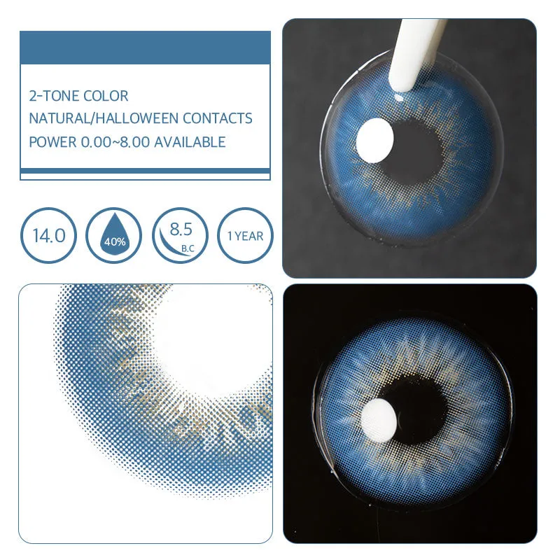 EyeLensy Azul Pecado Lentillas de Color 1 Año