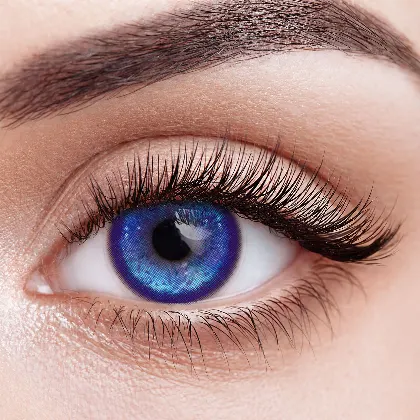 EYELENSY Bleu Aura Thermique Lentilles de Couleur 1 An