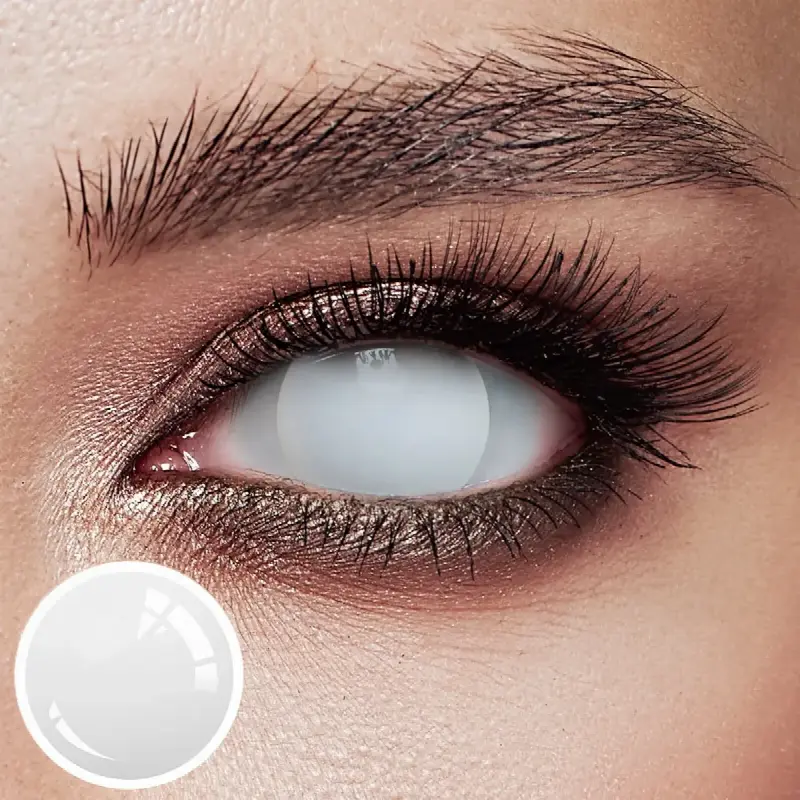 EYELENSY Blind Vit Färgade Kontaktlinser 1 År