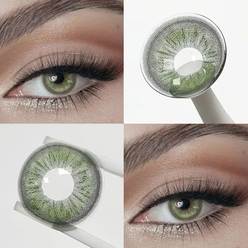 EyeLensy Perola Green Έγχρωμοι Φακοί Επαφής 1 Έτος