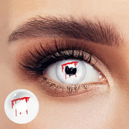 EyeLensy Celah Putih Lensa Kontak Berwarna 1 Tahun