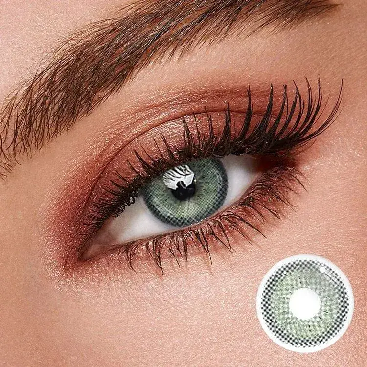 EyeLensy Perola Green Έγχρωμοι Φακοί Επαφής 1 Έτος
