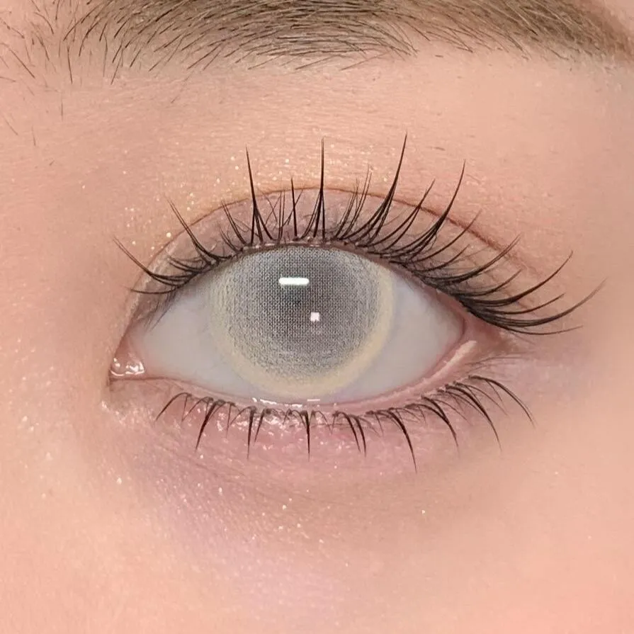 EyeLensy Genomskinlig Vit Färgade Kontaktlinser 1 År