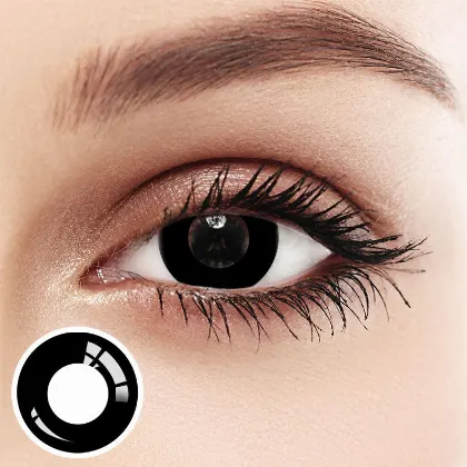 EyeLensy 퓨어 블랙 색렌즈 서클렌즈 1년