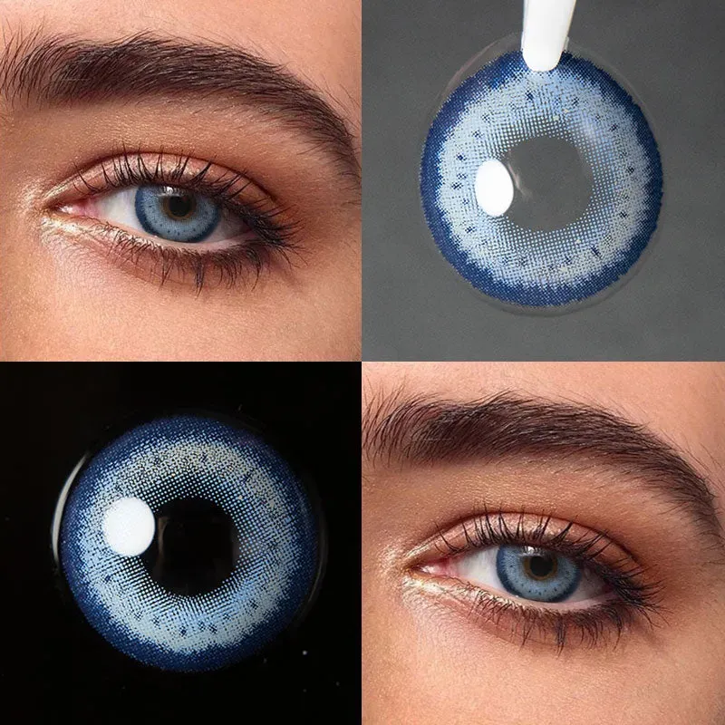 EYELENSY Kleinblå Färgade Kontaktlinser 1 År