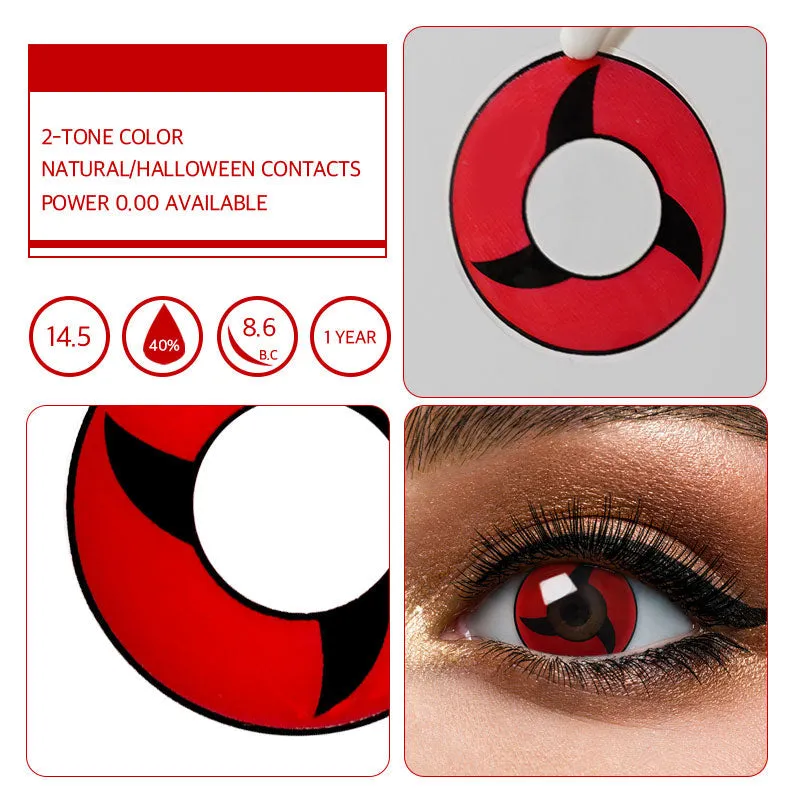 EYELENSY مانجيكيو شارينغان إيتاتشي أوتشيها عدسات لاصقة ملونة سنة واحدة