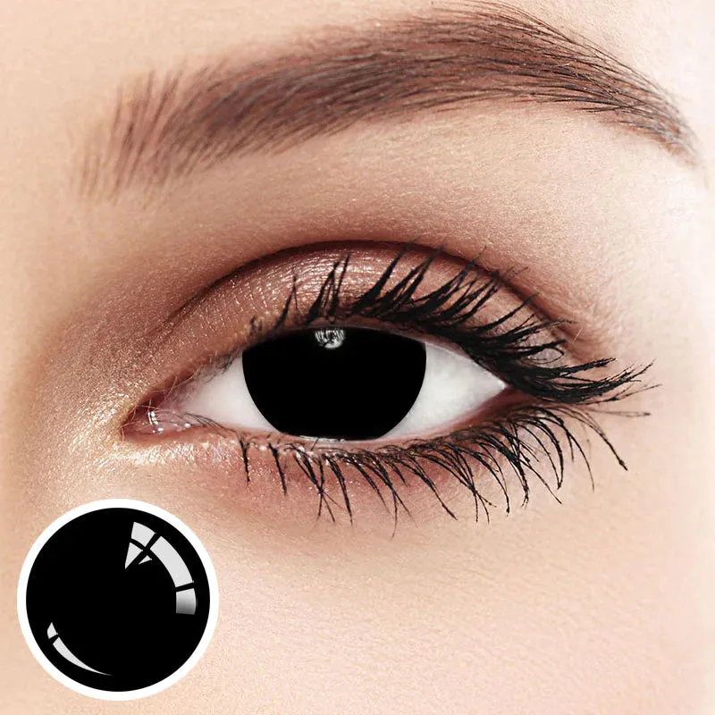 EYELENSY تعتيم أسود عدسات لاصقة ملونة سنة واحدة