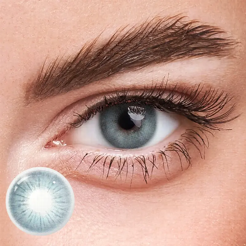 EYELENSY Rom-Zeit Blau Farbige Kontaktlinsen 1 Jahr